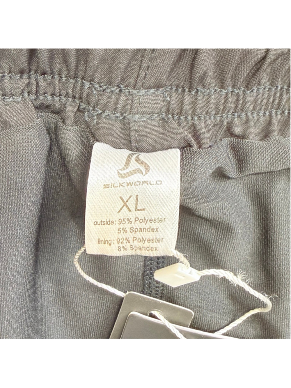 Men's Silkworld Black Athletic Shorts XL Polyester Spandex Blend - Picture 5 of 12